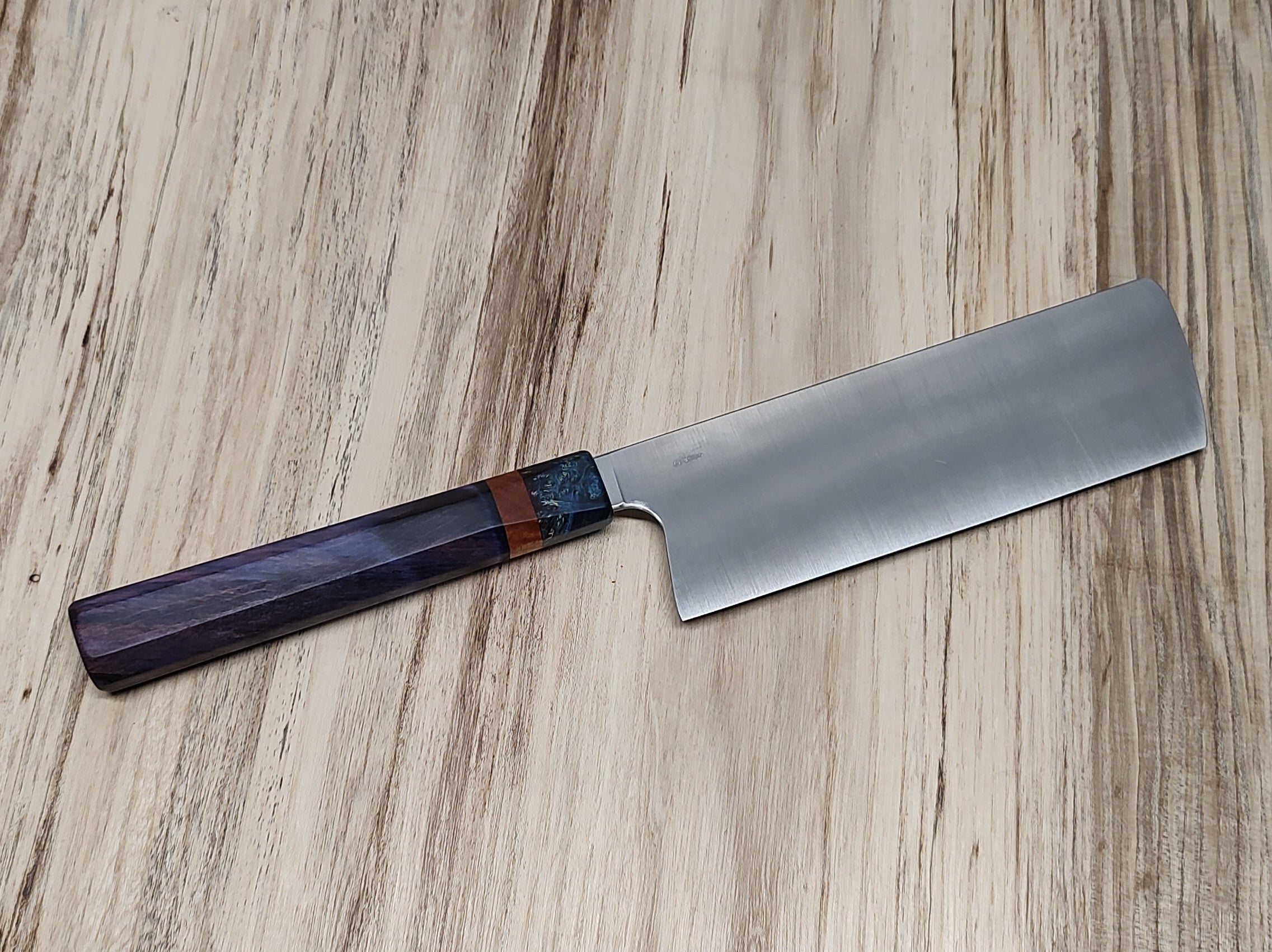 6.6' Nakiri veggie knives. Multiple styles available by B.W. Williams Cutlery