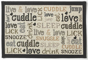Petrageous Cuddle Tapestry Placemat by Pet Food Warehouse