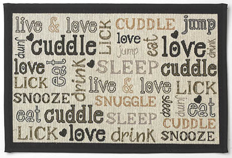 Petrageous Cuddle Tapestry Placemat by Pet Food Warehouse