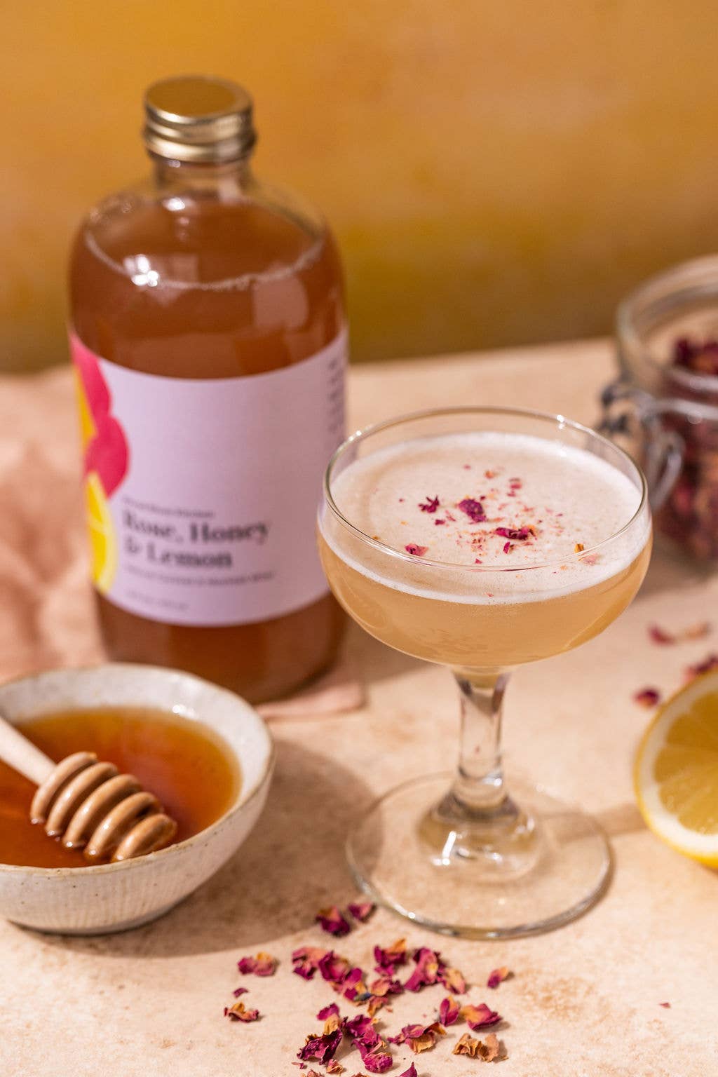 Rose Honey Lemon Cocktail Mixer and Mocktail Mixer, 16 fl oz – Myti