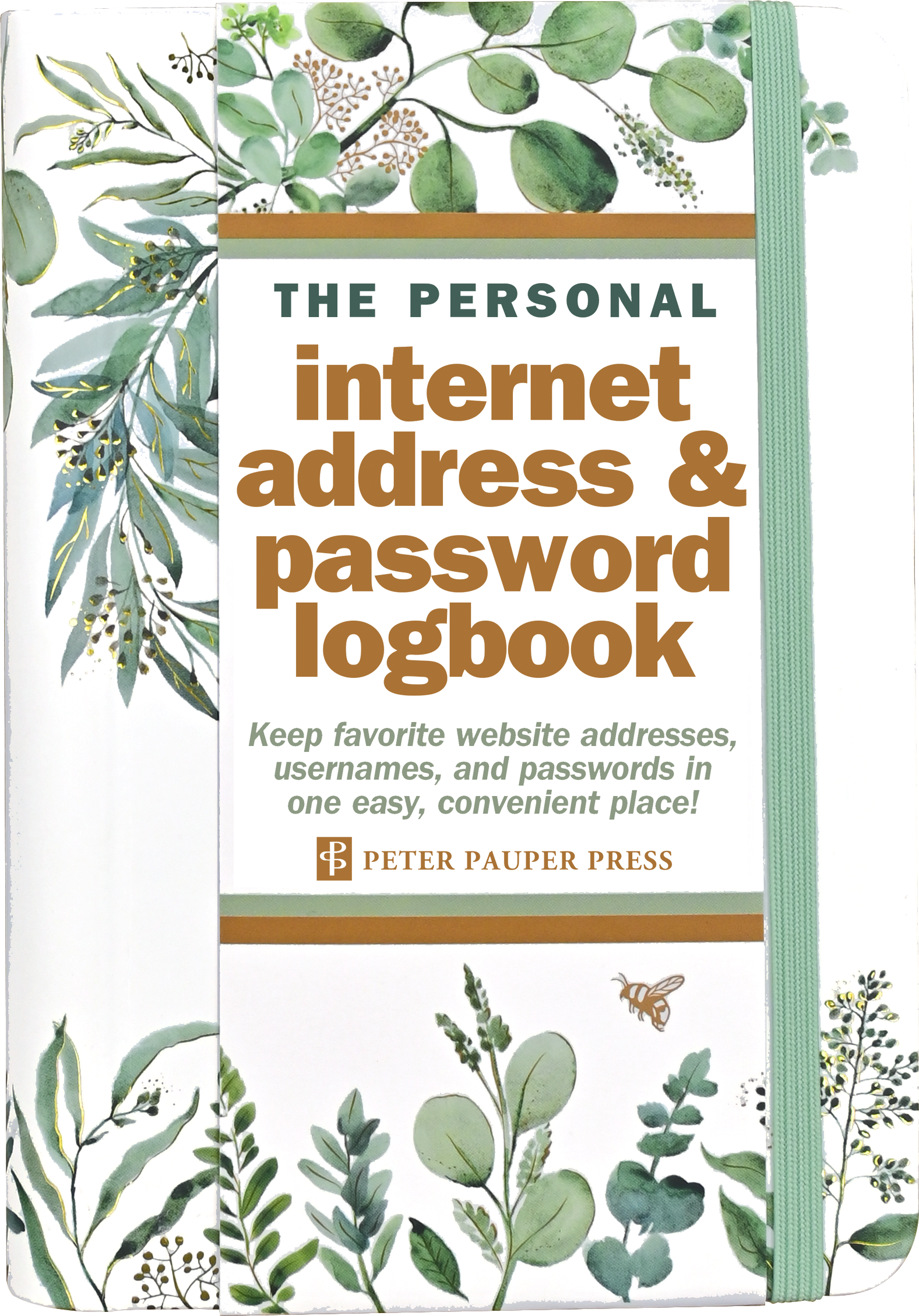 Eucalyptus Internet Address & Password Logbook by Phoenix Books