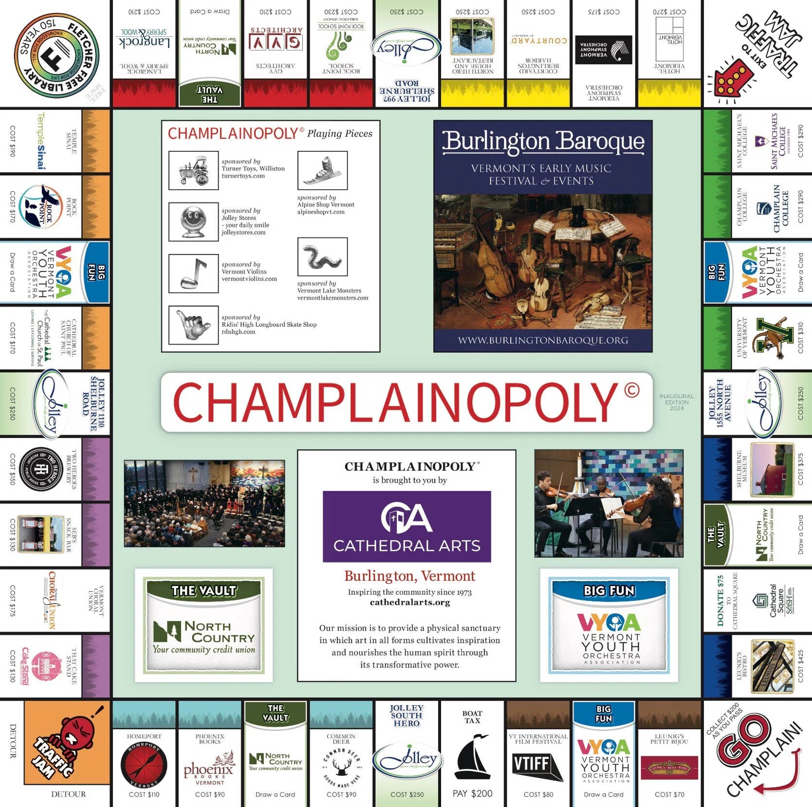 Champlainopoly© by Cathedral Arts