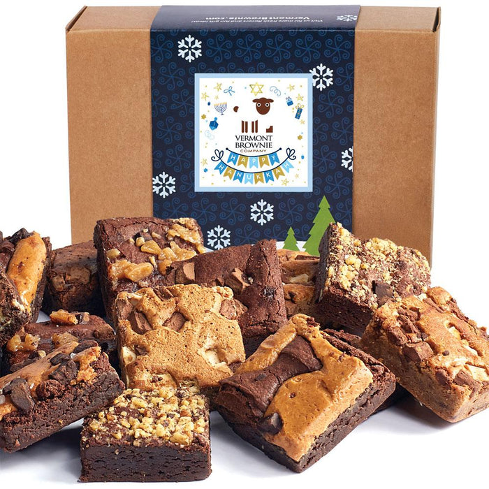 "Happy Hanukkah” Gourmet Brownie Sampler