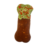 Andy's Dandys Dog Treat Decorated Holiday Bone Green w/ Sprinkles by Pet Food Warehouse