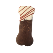 Andy's Dandys Dog Treat Decorated Holiday Bone White w/ Stripes by Pet Food Warehouse