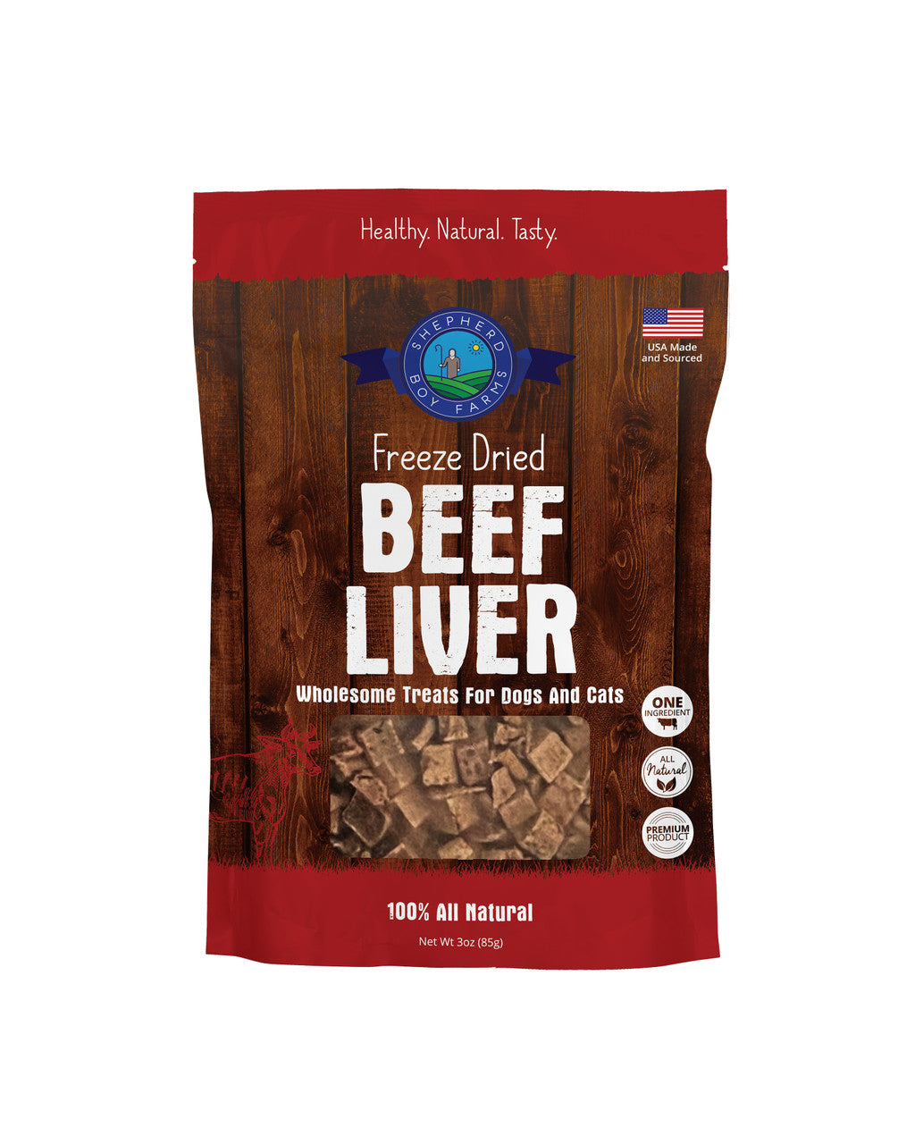 Shepherd Boy Farm Freeze-Dried Beef Liver 3oz by Pet Food Warehouse