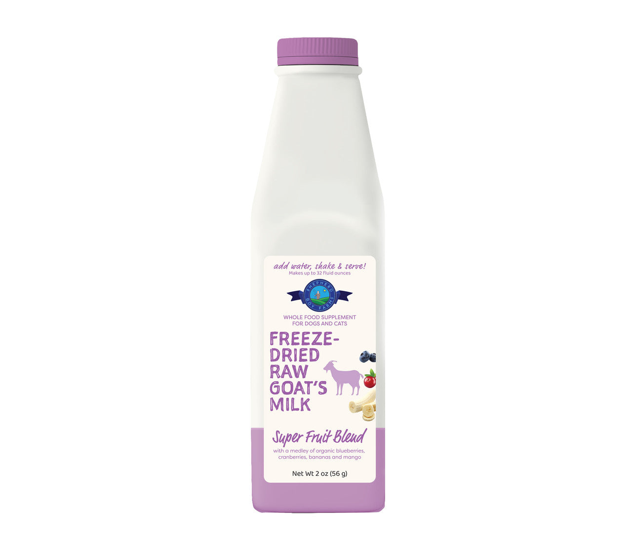 Shepherd Boy Farm Freeze-Dried Raw Goat Milk Super Fruit 16oz by Pet Food Warehouse