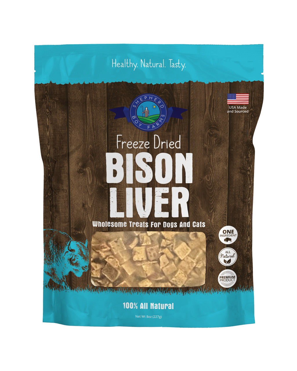 Shepherd Boy Farm Freeze-Dried Bison Liver 8oz by Pet Food Warehouse
