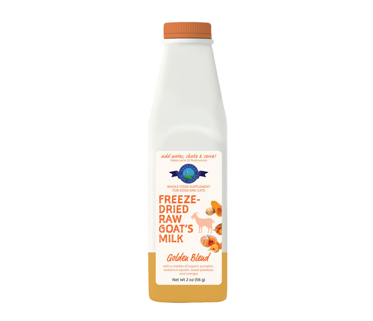 Shepherd Boy Farm Freeze-Dried Raw Goat Milk Golden Blend16oz by Pet Food Warehouse