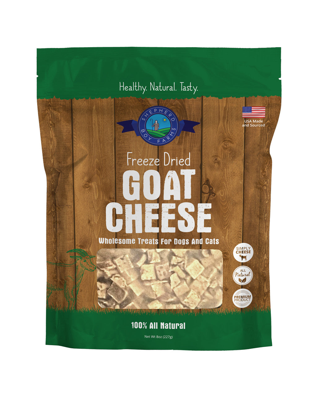 Shepherd Boy Farm Freeze-Dried Goat Cheese 8oz by Pet Food Warehouse