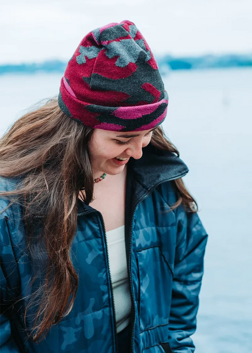 Camo Midi Beanie