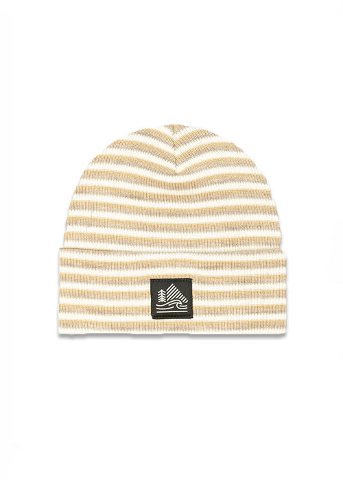 Striped Ribbed Cuffed Beanie