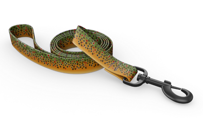 Wingo Bowie Dog Leash Brown Trout by Pet Food Warehouse
