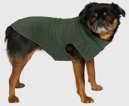 Canada Pooch Easy-On Stretch Fleece Army Green 28 by Pet Food Warehouse