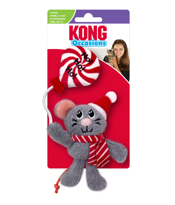 Kong Holiday Occasions Mouse Cat Toy by Pet Food Warehouse
