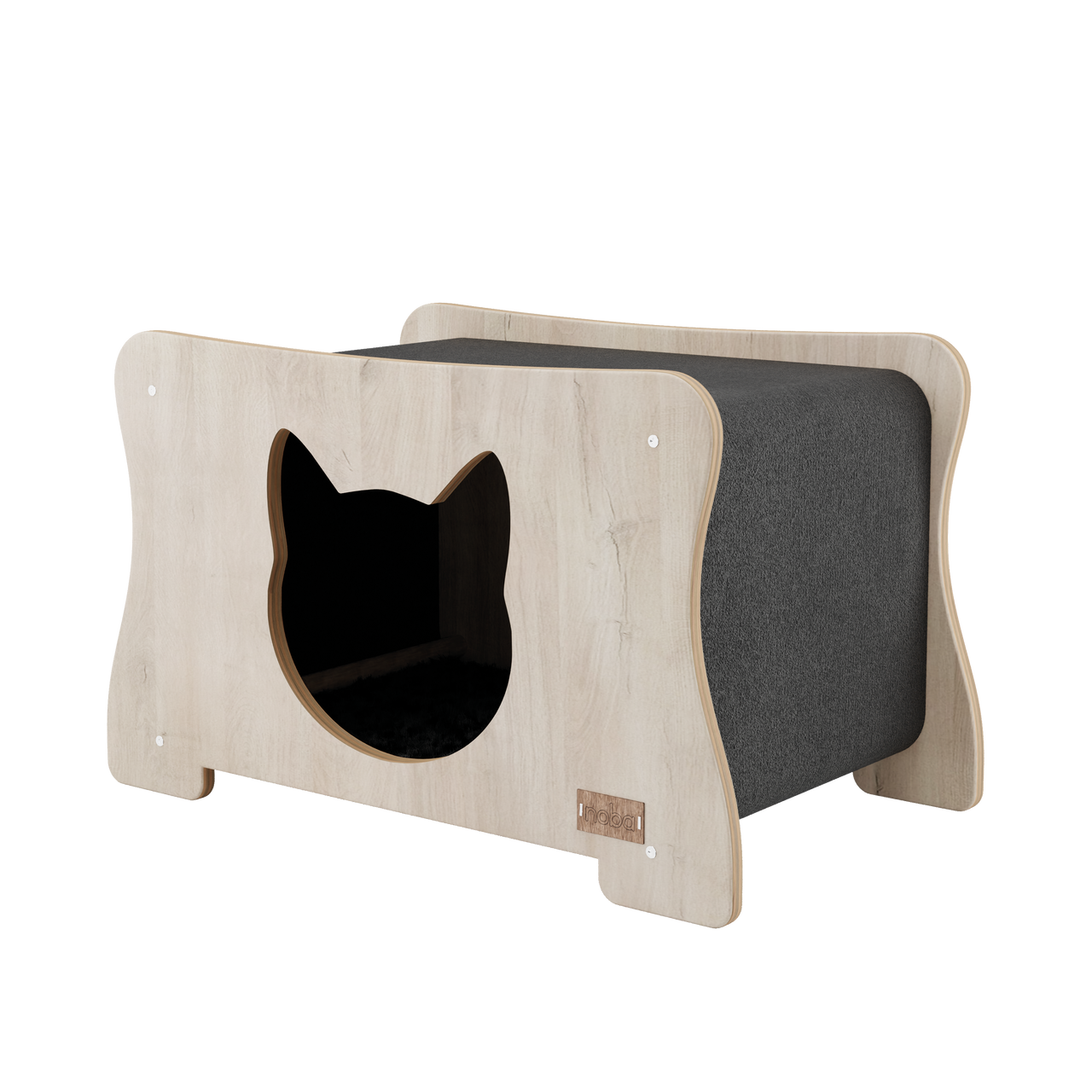 Noba Animal Co. Cat Hammock Door Hideout Gray by Pet Food Warehouse