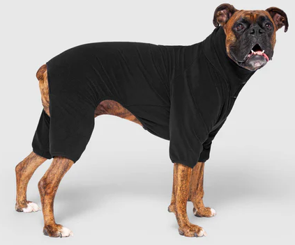 Canada Pooch Stretch Body Warmer Black 24 by Pet Food Warehouse