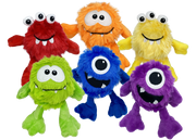 Multipet Dog Toy Minipet Plush Monsters Assorted 5" by Pet Food Warehouse