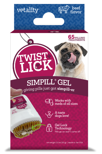 Vetality Twist & Lick SimPill Beef by Pet Food Warehouse