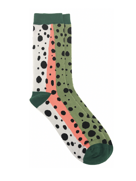 Wingo Everyday Socks Rainbow Trout Mens Size 9-13 by Pet Food Warehouse