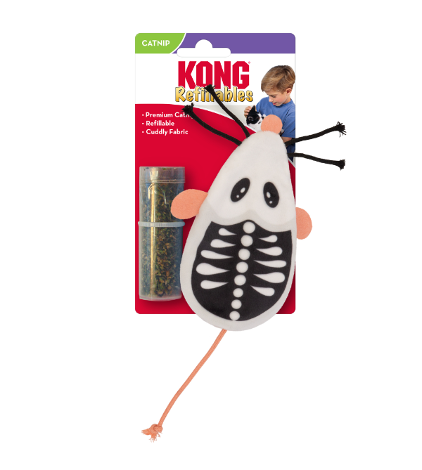 Kong Halloween Refillables Skeleton Mouse by Pet Food Warehouse