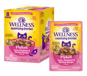 Wellness Appetizing Flaked Tuna Mackerel & Shrimp in Broth Canned Cat 1.4oz by Pet Food Warehouse