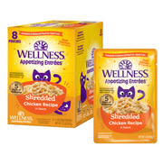 Wellness Appetizing Shredded Chicken in Sauce Canned Cat 1.4oz by Pet Food Warehouse