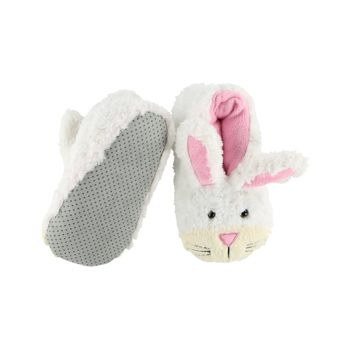 Lazy One Kids' Bunny Slippers - White/Pink