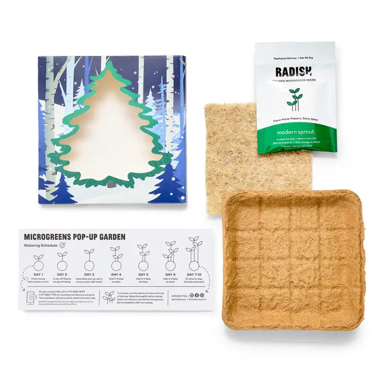 Winter Wonderland Microgreens Kit by Wild Lark