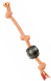 Mammoth 3" Tirebiter Ball w/Treat Station w/ 3 Knot Bone by Pet Food Warehouse