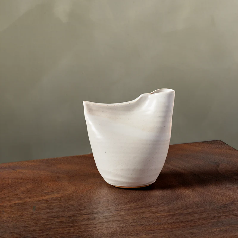 Bird Vase in White by DandyLion