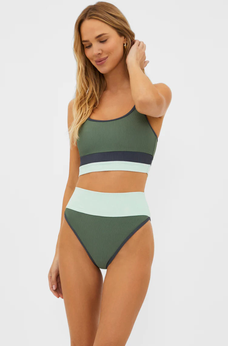 Beach Riot Emmy Bottoms - Palm Paradise Colorblock