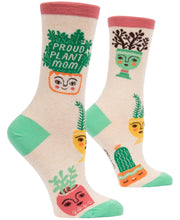 Blue Q Women s Crew Socks  Proud Plant Mom. (fit shoe size 5-10)
