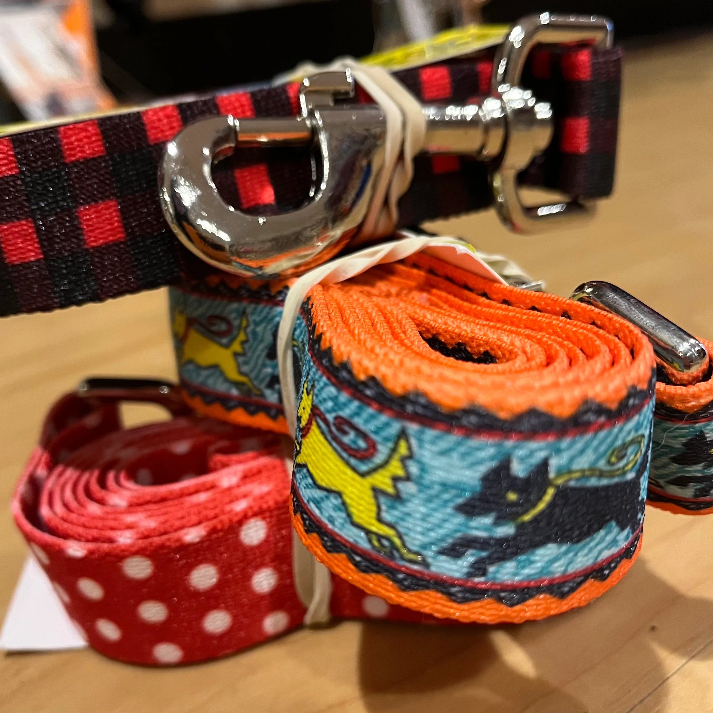 1" Yellow Dog Design 60" Standard Pet Leash - Patterned by Houndstooth