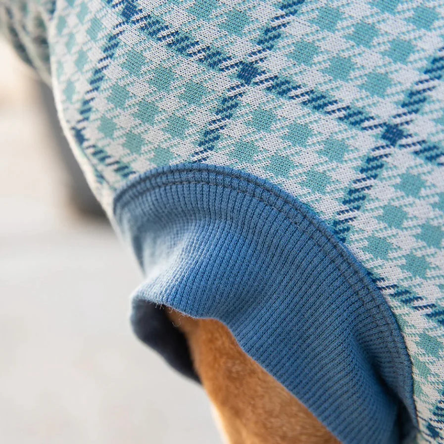 Long Dog Clothing Blue Hound Hoodie by Houndstooth