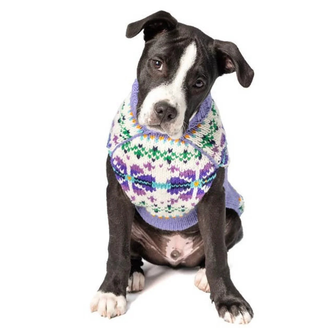 Chilly Dog Sweaters Lavender Flowers Sweater by Houndstooth