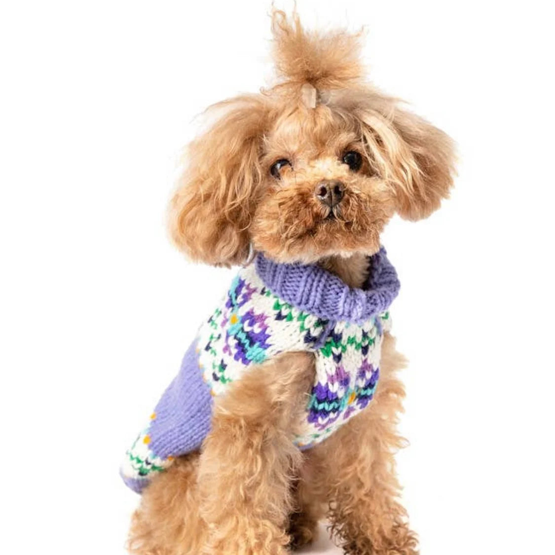 Chilly Dog Sweaters Lavender Flowers Sweater by Houndstooth