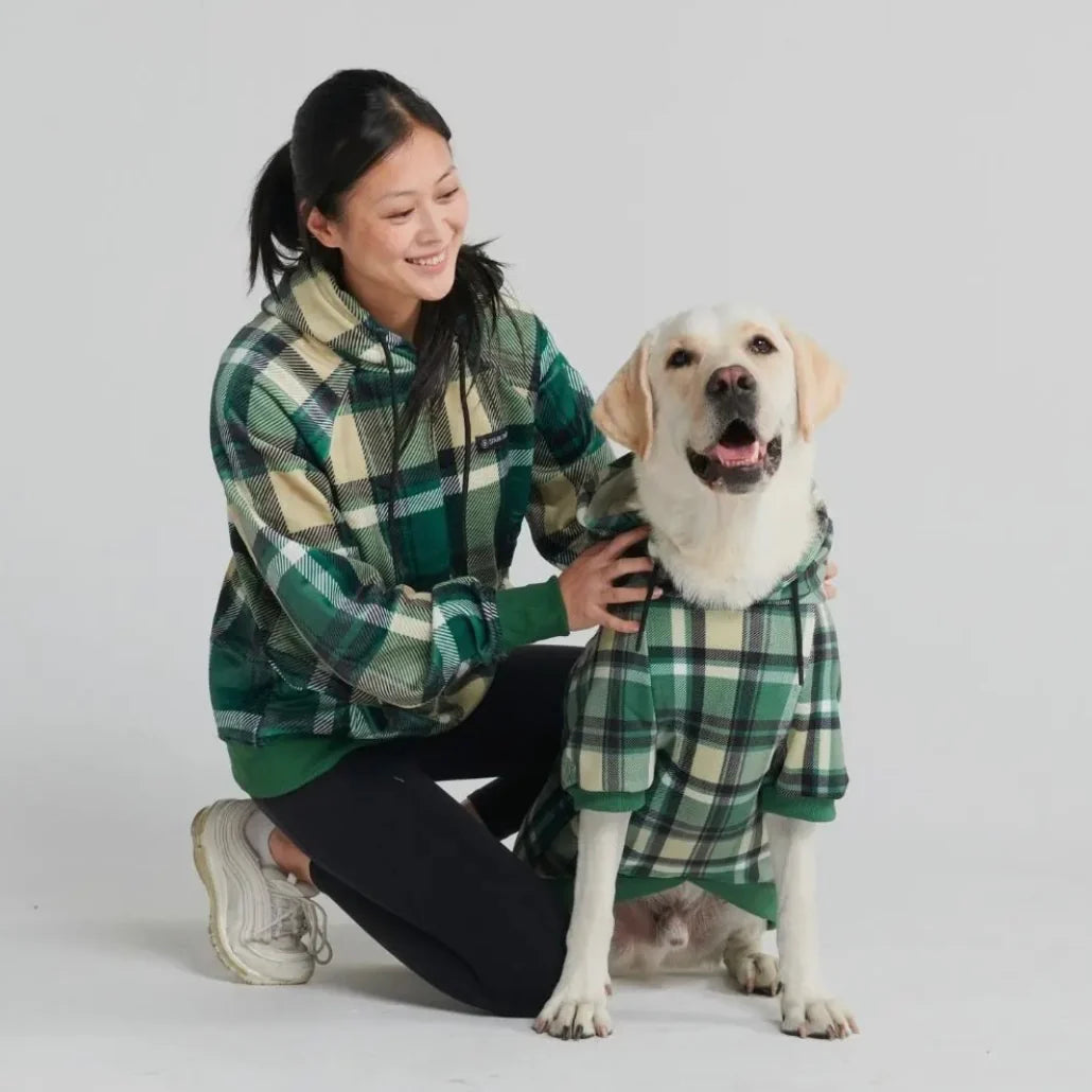 Spark Paws Plaid People Hoodie by Houndstooth