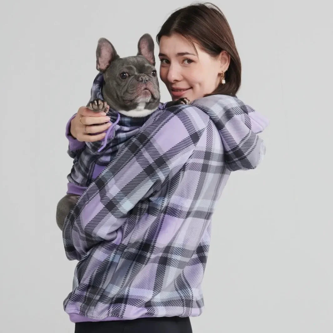 Spark Paws Plaid People Hoodie by Houndstooth