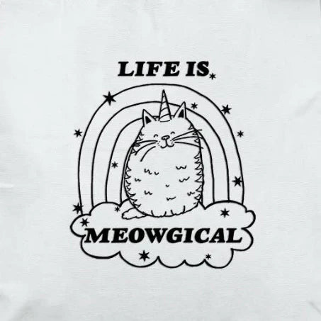 Life Is Meowgical Tee by Houndstooth