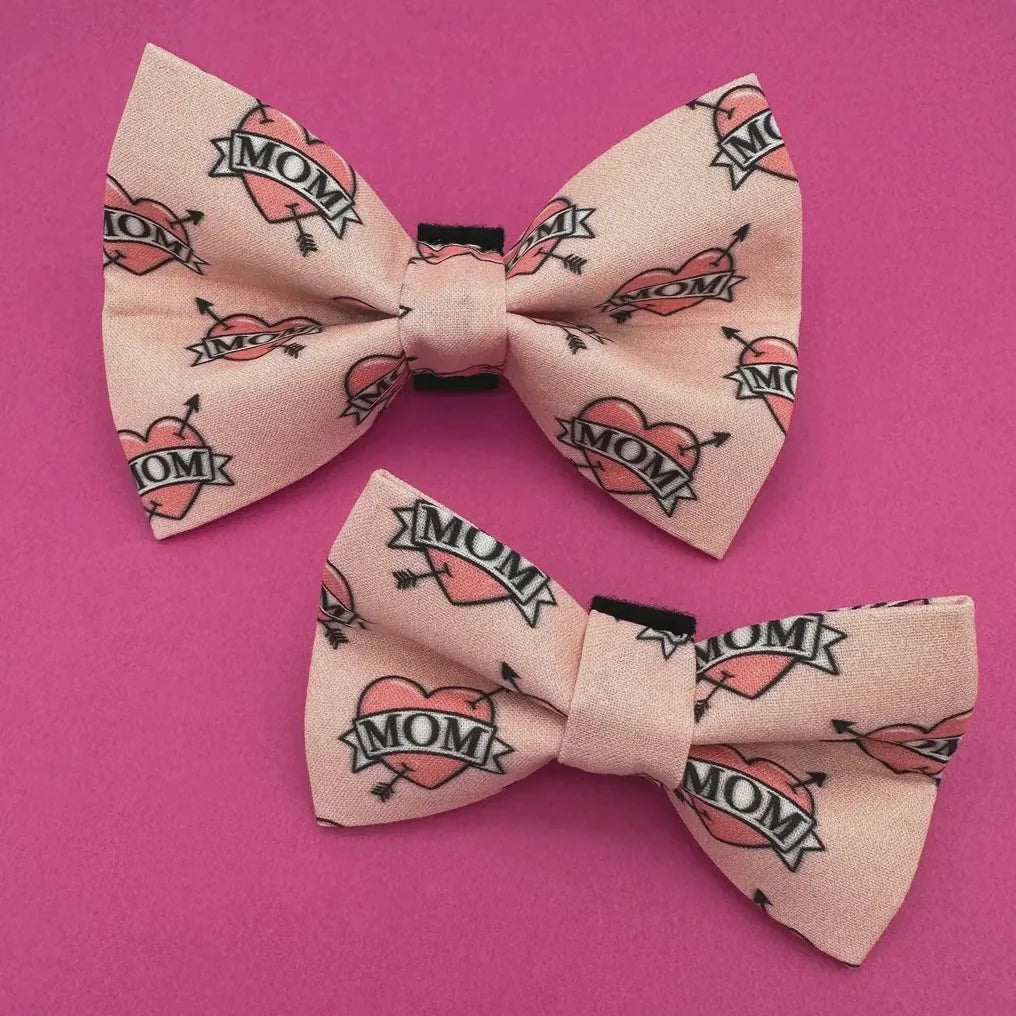 Winthrop Clothing Co. Tattoo Hearts Dog Bow Tie by Houndstooth