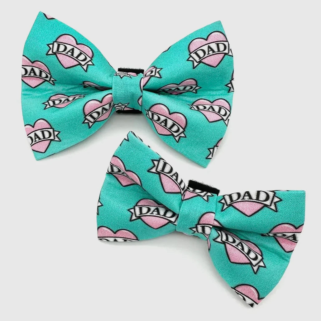 Winthrop Clothing Co. Tattoo Hearts Dog Bow Tie by Houndstooth