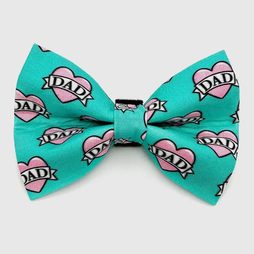 Winthrop Clothing Co. Tattoo Hearts Dog Bow Tie by Houndstooth