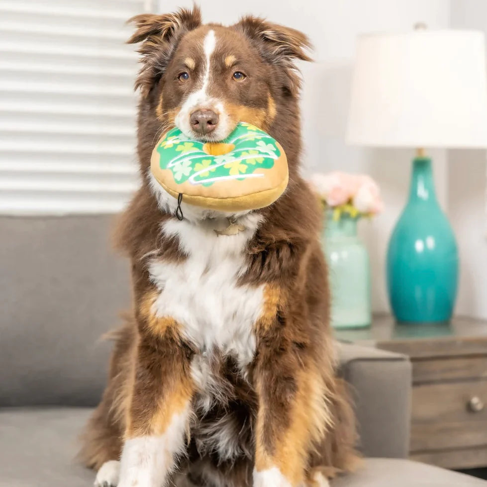 Huxley & Kent Shamrock Donut Dog Toy by Houndstooth