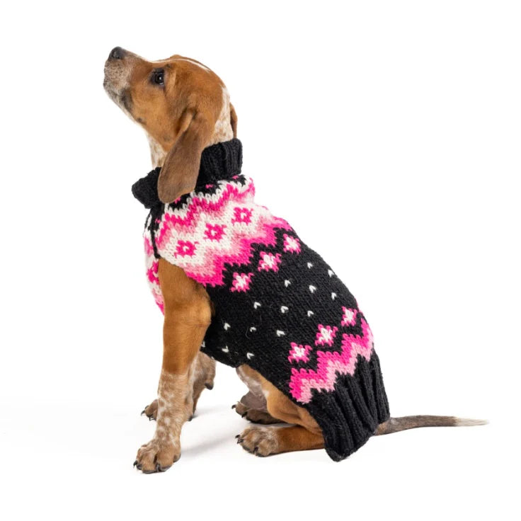Chilly Dog Sweaters Arctic Pink Sweater by Houndstooth
