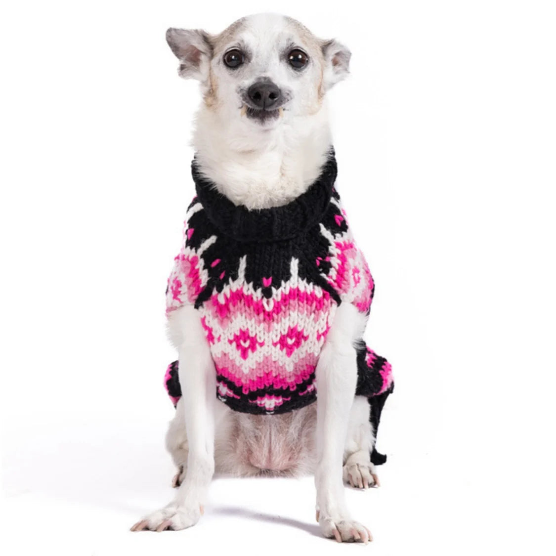 Chilly Dog Sweaters Arctic Pink Sweater by Houndstooth
