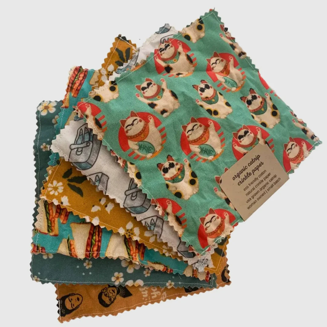 Ciao Gatto Wool Felt Catnip Crinkle Paper by Houndstooth
