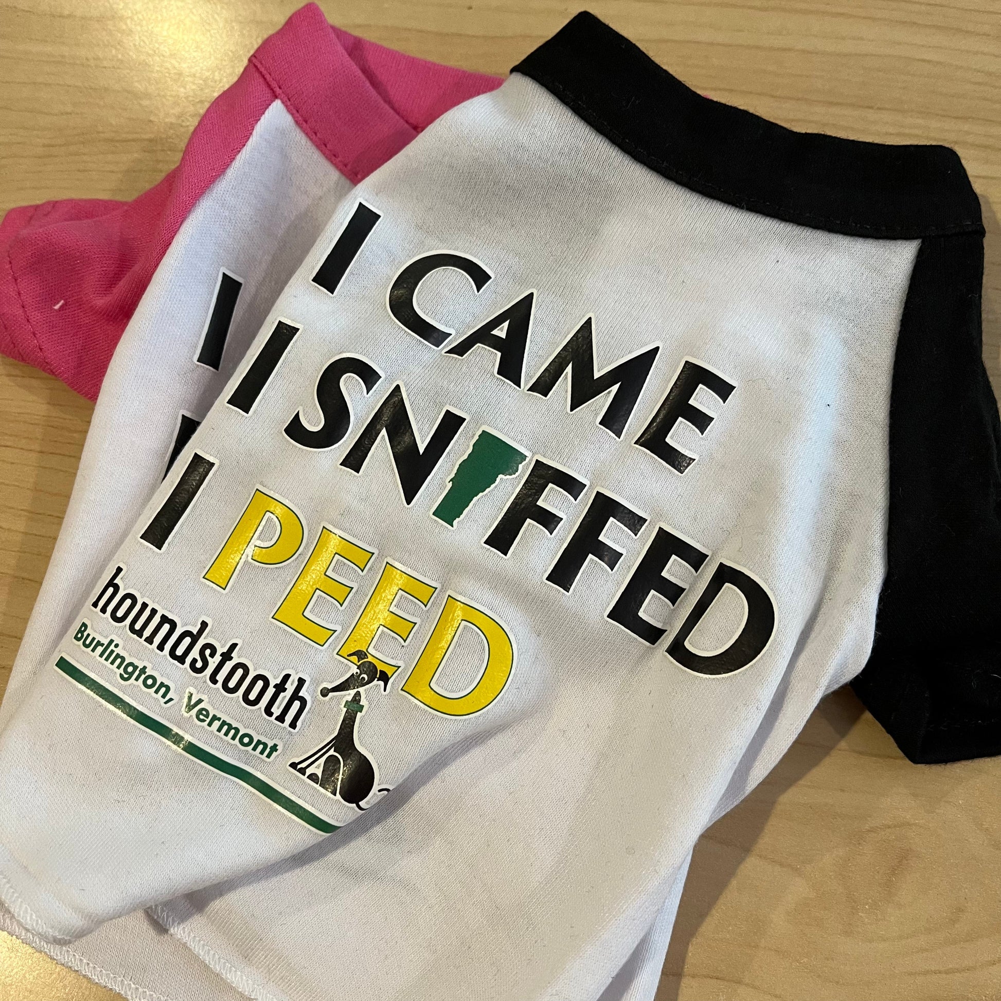 I Came I Sniffed Houndstooth Raglan Baseball Tee by Houndstooth