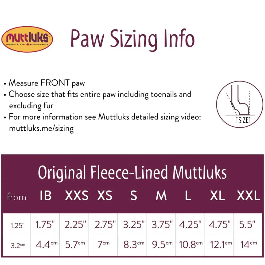 Muttluks Original Fleece Lined Booties by Houndstooth