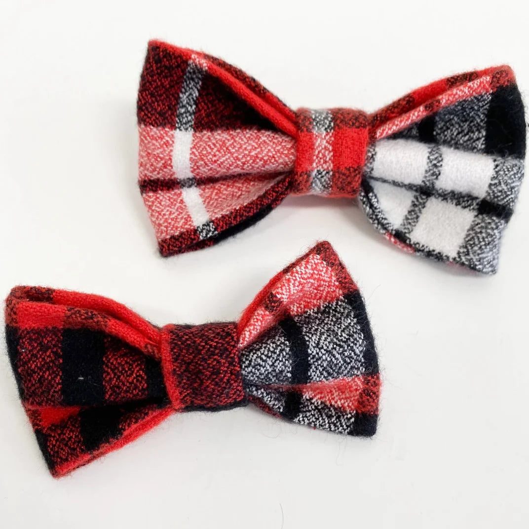 Mimi Green Plaid Bow Tie by Houndstooth